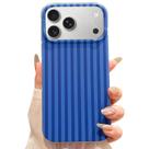Capa de telefone Jmltech para iPhone 17 Pro listrada azul marinho