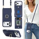 Capa de telefone Lipvina para iPhone 17 Pro Max com suporte de cartão e alça