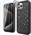 Capa de telefone LOQUPE 5 em 1 para iPhone 15 Pro com protetor de tela Capa de telefone LOQUPE 5 em 1 para iPhone 15 Pro com protetor de tela
