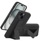 Capa de telefone LT LAUDTEC de silicone com suporte para iPhone 15 Plus