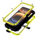 Capa de telefone Lunivop iPhone 16 Pro Max 6,9" amarela robusta