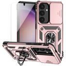Capa de telefone M MAIKEZI Samsung Galaxy S25 6.2" rosa dourada Capa de telefone M MAIKEZI Samsung Galaxy S25 6.2" rosa dourada