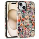 Capa de telefone Mainrenka Halloween Skeleton Floral iPhone 12