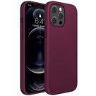 Capa de telefone Miracase compatível com iPhone 12 Pro Max Wine Red