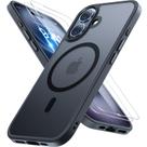 Capa de telefone Miracase Magnetic para iPhone 16 com 2 protetores de tela