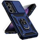 Capa de telefone PUSHIMEI para Samsung Galaxy S25 Plus azul marinho
