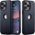 Capa de telefone Razstorm Luxury Leather iPhone 14 Pro azul