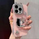 Capa de telefone Roemary Mirror com design de diamante para iPhone 14 Pro