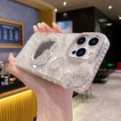 Capa de telefone Roemary Silver Mirror iPhone 13 Pro Max para mulheres