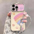 Capa de telefone Rosemary Pink Aesthetic para iPhone 13 Pro com pulso