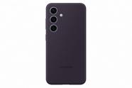 Capa de telefone Samsung Galaxy S24 de silicone violeta escuro