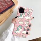 Capa de telefone Silicone Unicorn Pink Balloon Rainbow iPhone 12 e 12 Pro
