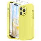 Capa de telefone SURPHY projetada para iPhone 14 Pro Max amarela