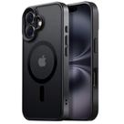 Capa de telefone Tigowos Strong Magnetic para iPhone 16 Plus preta