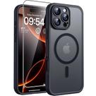 Capa de telefone TOCOL 3 em 1 para iPhone 16 Pro Max de 6,9 polegadas preta