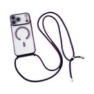 Capa De Telefone Transparente Com Cordão De Luxo Magsafe Para iPhone 17 16 14 12 13 15 pro Max