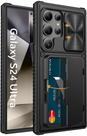 Capa de telefone Vihibii para Samsung Galaxy S24 Ultra com suporte para cartão