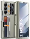 Capa de telefone Vizvera RFID Wallet com suporte de cartão para Samsung Z Fold 6