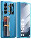 Capa de telefone Vizvera RFID Wallet com suporte de cartão para Samsung Z Fold 6