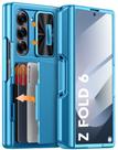 Capa de telefone Vizvera RFID Wallet com suporte de cartão para Samsung Z Fold 6
