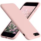 Capa de telefone Vooii para iPhone 8 Plus/7 Plus de silicone macio rosa areia