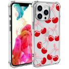 Capa de telefone Wihytec Cherry Bow para iPhone 15 transparente