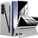 Capa de telefone YQODSZ Galaxy Z Fold 6 com suporte para caneta S prateada