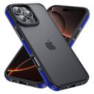 Capa de telefone Yriklso para iPhone 16 Pro Max azul à prova de choque