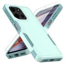 Capa de telefone yuanming Moto G 5G 2025 de camada dupla verde à prova de choque