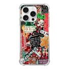 Capa de TPU com colagem de Natal Eurdosmk para iPhone 14 Pro Max