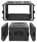Capa de transporte Diandian 6U, rasa de 17" de profundidade, 19", estanque à prova de poeira, suporte de choque para amplificador, áudio profissional, mixer de DJ, efeitos com compartimentos para microfone