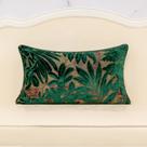 Capa de travesseiro Alerfa Maple Leaf Green Teal 30x50cm