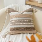 Capa de travesseiro BlissBlush Brown Decorativa 45x45cm Estilo Boho