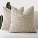 Capa de travesseiro Findtower Decorativa Texturizada Boucle 50x50cm Capa de travesseiro Findtower Decorativa Texturizada Boucle 50x50cm
