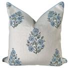 Capa de travesseiro Jillien Harbor The Camille Floral Soft Blue