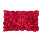 Capa de travesseiro KINGROSE feita à mão em 3D Flower Velvet 30x50cm vermelha