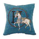 Capa de travesseiro Luxury Horse & Letter Print 45x45cm, pelúcia curta