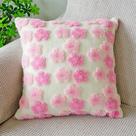 Capa de travesseiro SKxKjian Soft Decorative Faux Fur 45x45cm rosa