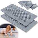 Capa de ventilação Orzbow Baby Proofing Soft Silicone, pacote com 2 unidades, cinza