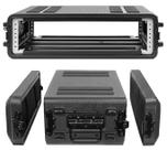 Capa de viagem Diandian 2U, rasa de 12" de profundidade, 19" para montagem em rack, à prova d'água, à prova de poeira, suporte de choque para amplificador, áudio profissional, mixer de DJ, efeitos com compartimentos para microfone