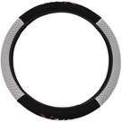 Capa de Volante 38 cm Bordada (TYPe R) Preta/Cinza Capa de Volante 38 cm Bordada (TYPe R) Preta/Cinza