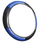 Capa de volante com massageador - Preto e azul - Universal 38cm