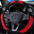 Capa De Volante De Carro Antiderrapante De Pelúcia Para Mulheres, Acessórios De Estilo Para Carro