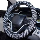 Capa de volante de carro SHIAWASENA Tecido de linho grosso 37-39 cm