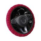 Capa De Volante De Carro Universal De Plush Macio E Quente Para O Inverno 37-39cm Acessórios De