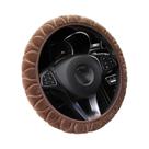 Capa De Volante De Carro Universal De Plush Macio E Quente Para O Inverno 37-39cm Acessórios De