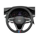 Capa De Volante De Couro Para Volkswagen Jetta T-roc Golf Touareg Taigo Tavendor Talagon Virtus Capa De Volante De Couro Para Volkswagen Jetta T-roc Golf Touareg Taigo Tavendor Talagon Virtus