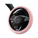 Capa De Volante De Pelúcia Quente De Coelho Para Carros De 14,5 a 15 Polegadas (Sem Anel Interno)
