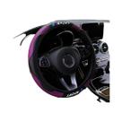 Capa De Volante Em Couro De Fibra De Carbono Para Decoração De Interior De Carro Design Esportivo