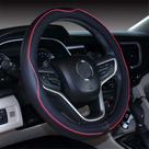 Capa de volante Mayco Bell Universal em couro de microfibra preto vermelho